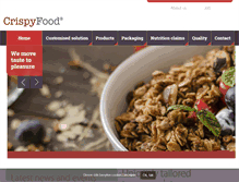 Tablet Screenshot of crispyfood.com